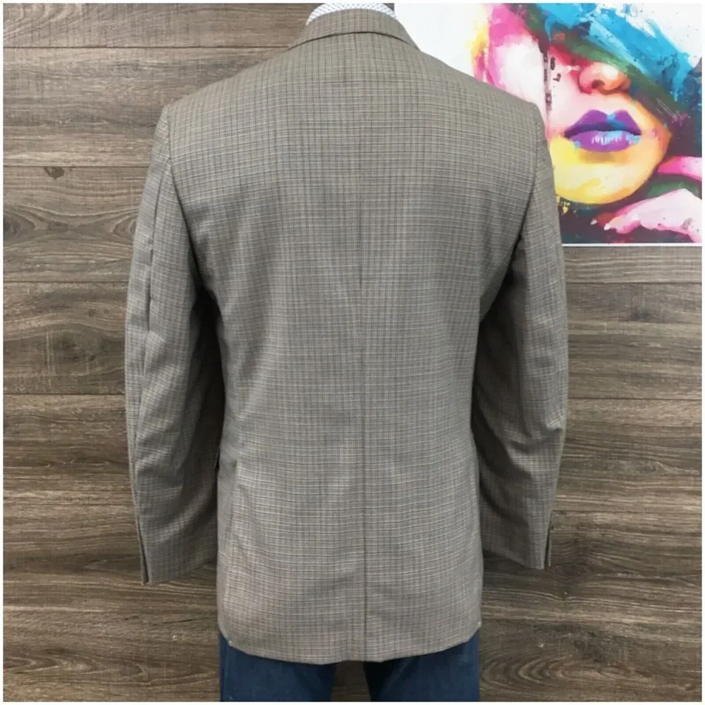 New Joseph Abboud Mens Blazer‎ Sport Coat Casual Jacket Size 42L Wool Silk Suits